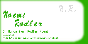 noemi rodler business card